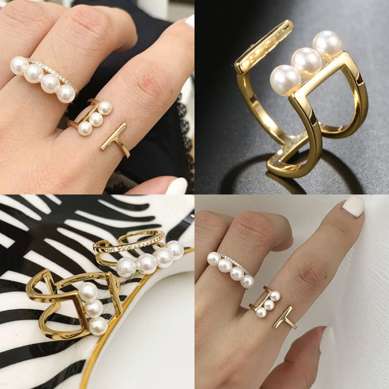 Kinel New Blue Natural Zircon Ring for Women Trendy 585 Rose Gold Leaf Ring Romantic Vintage Wedding Jewelry Fashion 2022