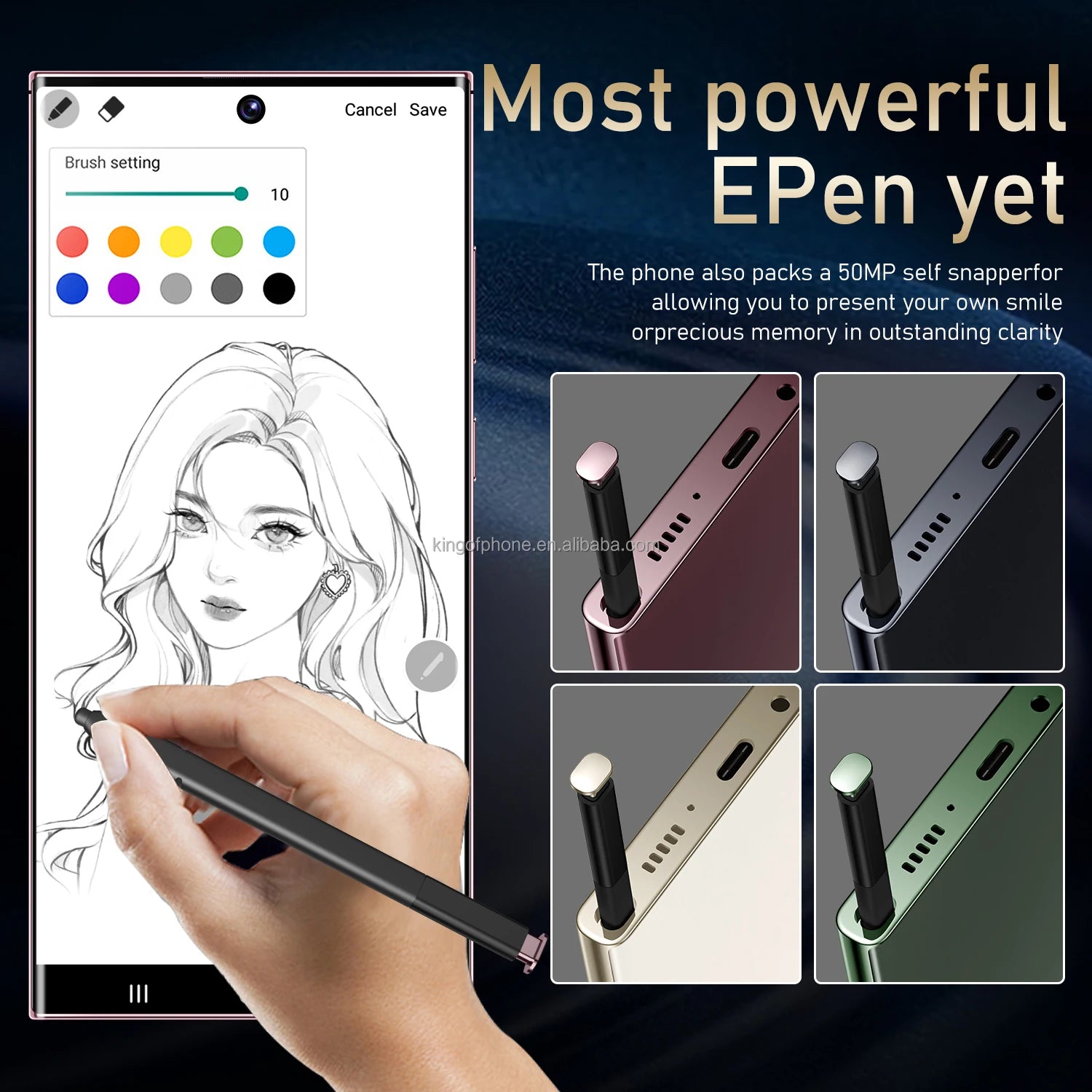 2024New S-Pen Android Phone 16+1TB S24 Ultra Smartphone 7.3inch Telephone Fast Charging Unlock 4G WIFI S24 Mobile Phone Dual SIM