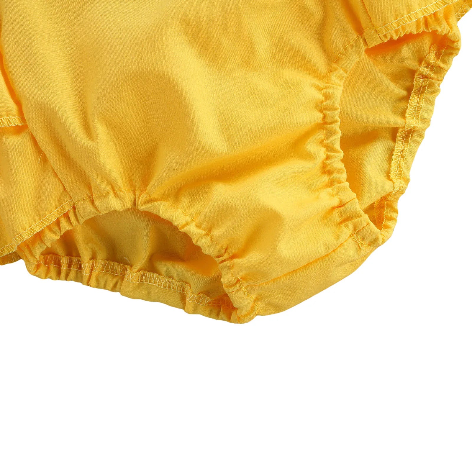 Kids Bodysuit with Headband, Sunflower Print Square Collar Fly Sleeve Hollow Out Romper+ Hairband, 0-24 Months