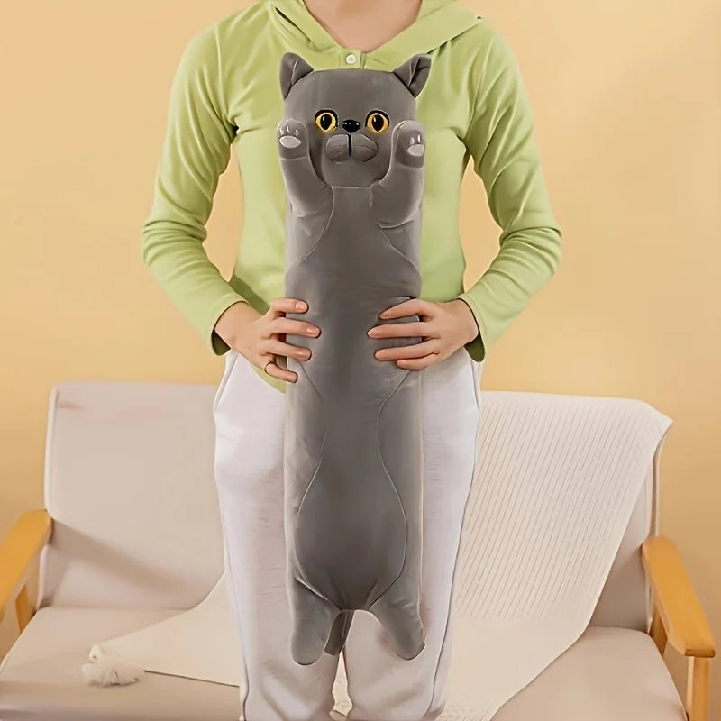 Long Cat Plush Toys Long Strip Clip Legs Cat Doll Pillow Girls Sleep Plush Toy Doll Cuddle Lazy Sleep With Sleeping Doll