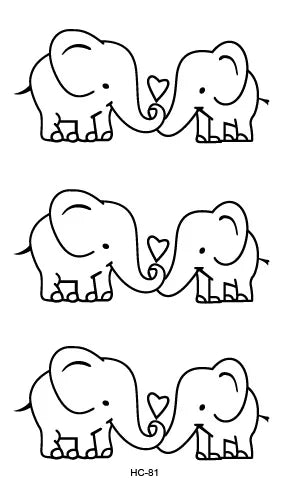 Waterproof 100 Different Cat Dog Deer Tattoo Designs for Women Men Body Art Colorful Black Fake Arm Hands Animal Tattoo Stickers