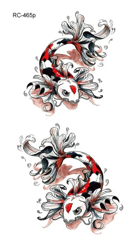 Waterproof 100 Different Cat Dog Deer Tattoo Designs for Women Men Body Art Colorful Black Fake Arm Hands Animal Tattoo Stickers