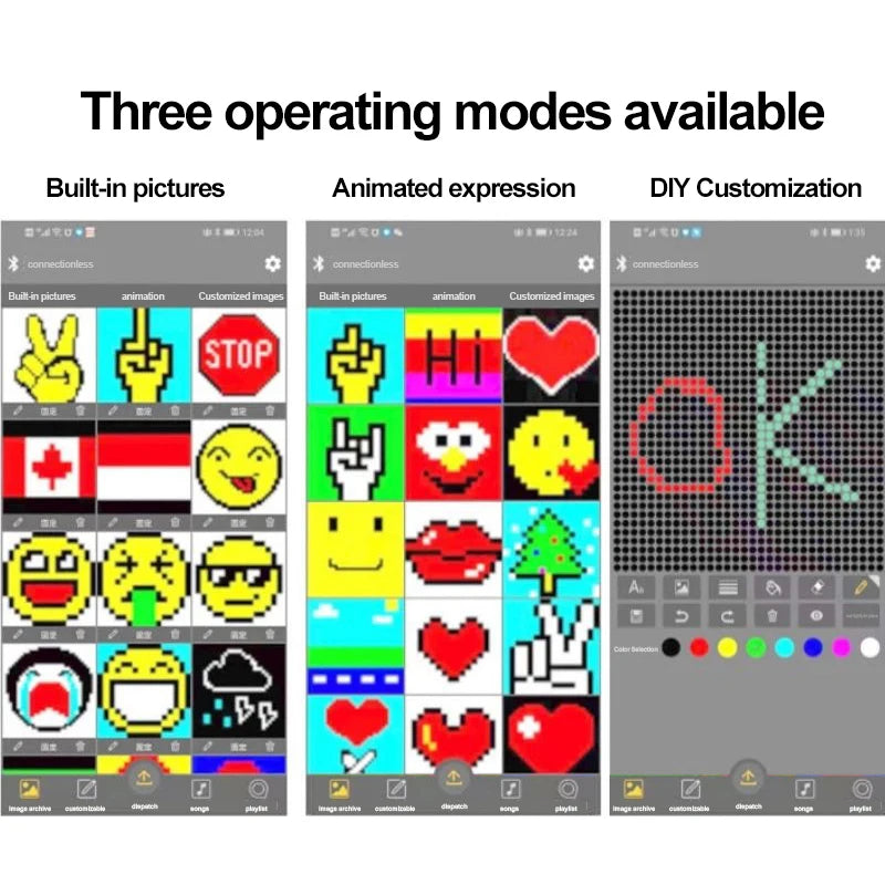 LED P4 Full Color Car Rear Window Expression Screen Factory Car Expression Light Led Car Screen Bluetooth Remote Control Model