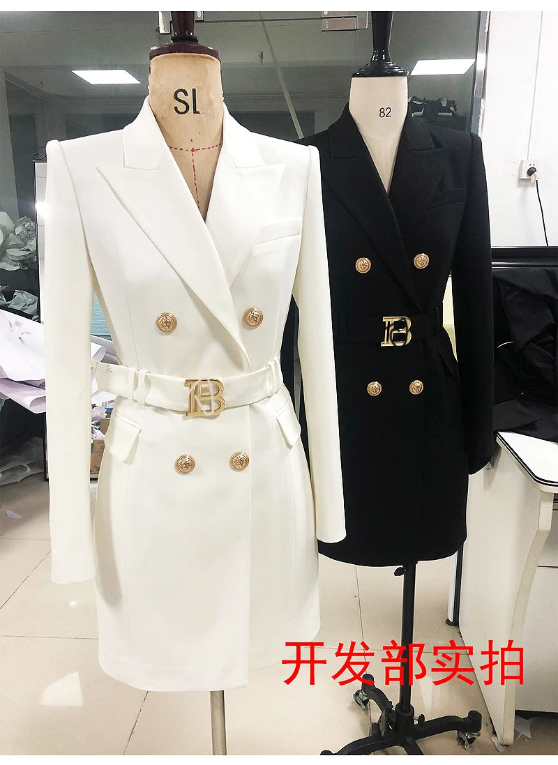 Suit Skirt Spring And Autumn New Temperament Ladies High-quality Waist And High Goddess Professional Suit Dress Jacket Female