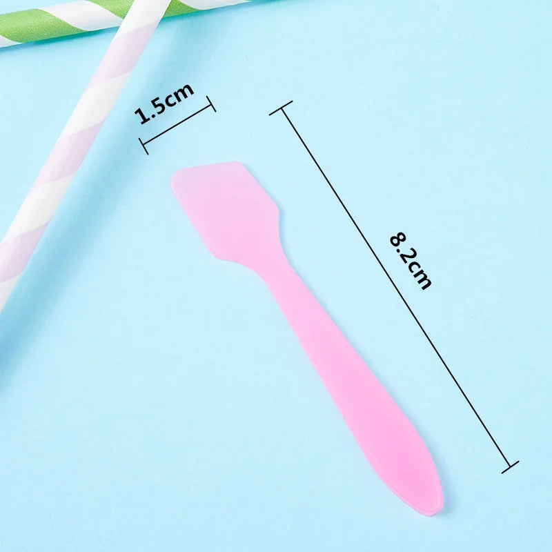 100Pcs Mini Spatule Cosmétique Scoop Jetable