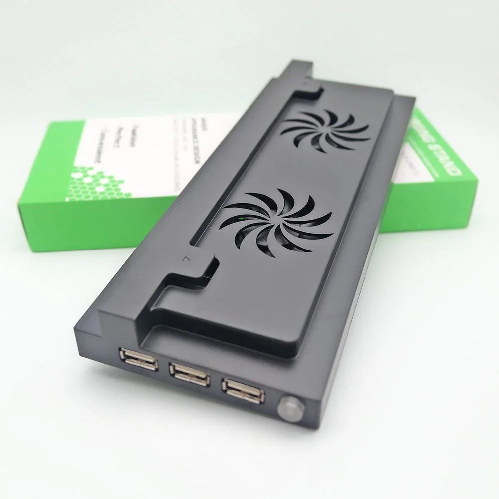 New Product Abs Cooling Fan for X-box One S with 3 USB Docks Console  Stand of X-box One Slim
