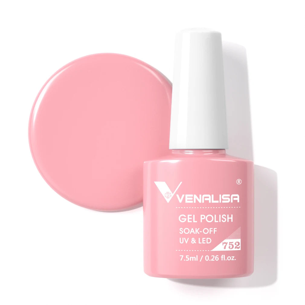 VENALISA Nail Gel Polish Full Coverage Holographic Camouflage Nail Varnish Manicure Lacquer Polish Soak Off UV LED Lacquer 7.5ML