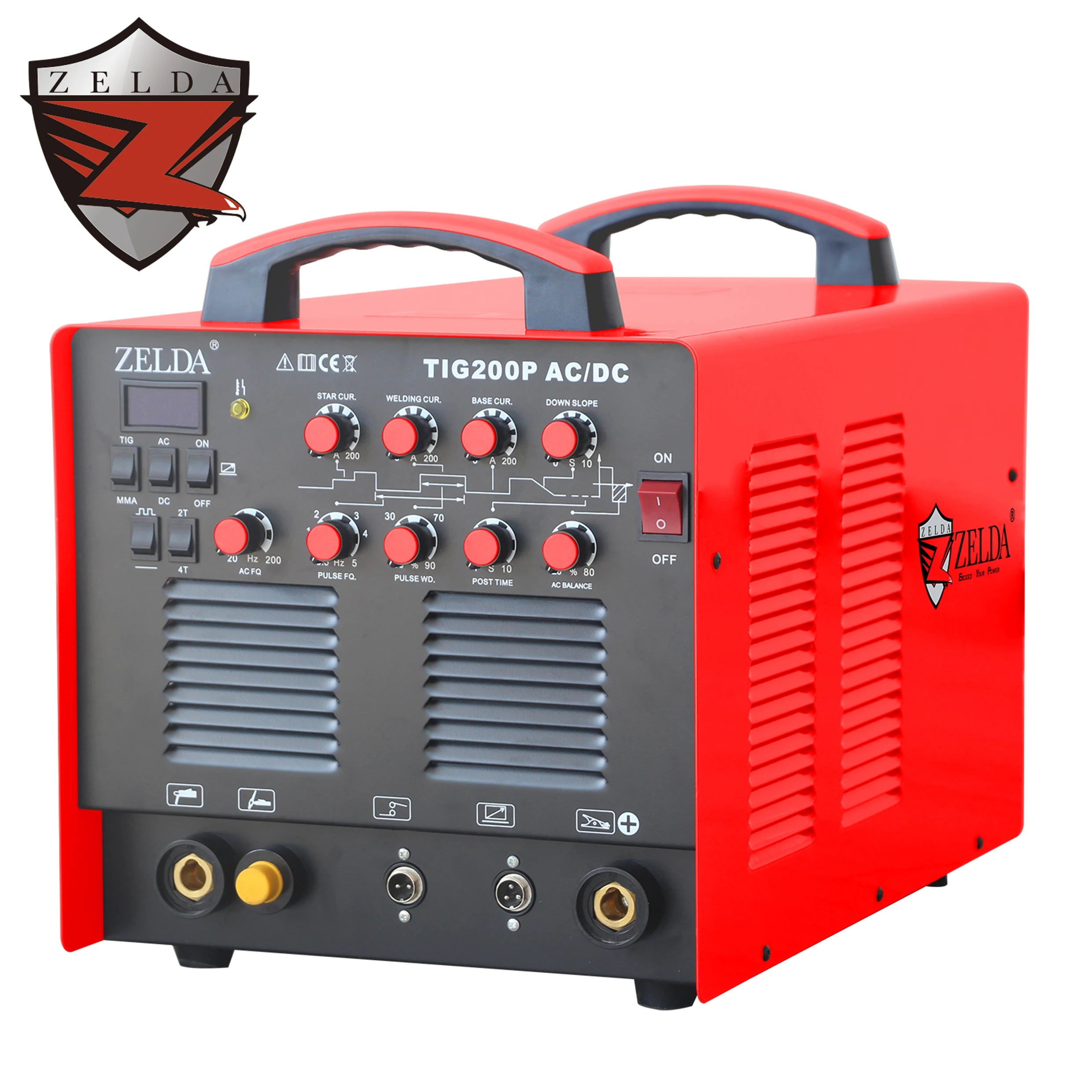 Zelda WSME 200 Inverter Tig Welder New AC/DC Poste a Souder for Aluminum & Stainless Steel Tig Welding Machine