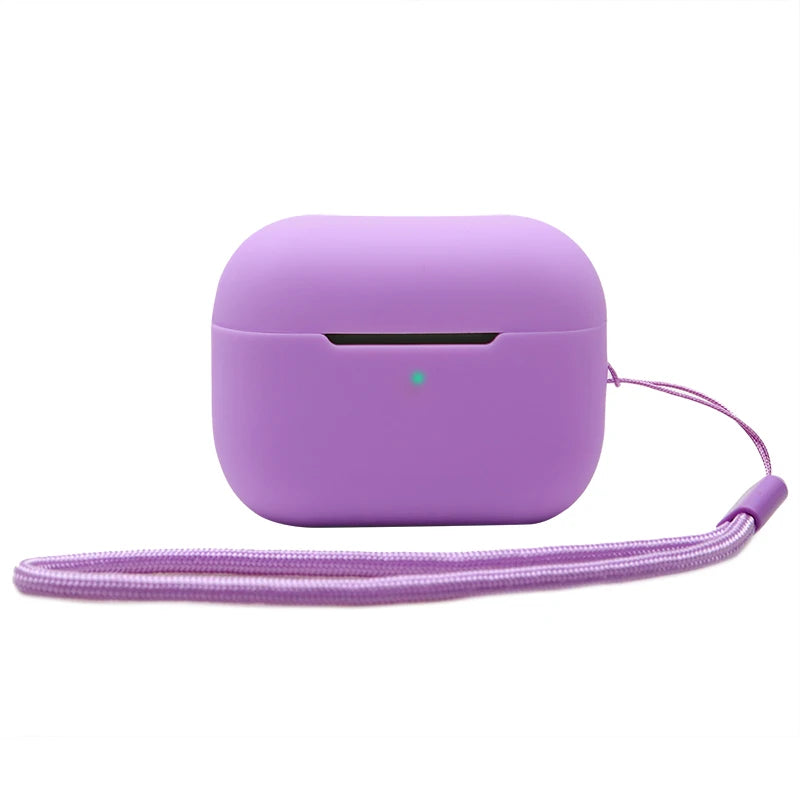 Shockproof Silicone Earphone Case Protective Covers for Airpods Pro 2nd Generation Silicone Case With Nylon Rope
