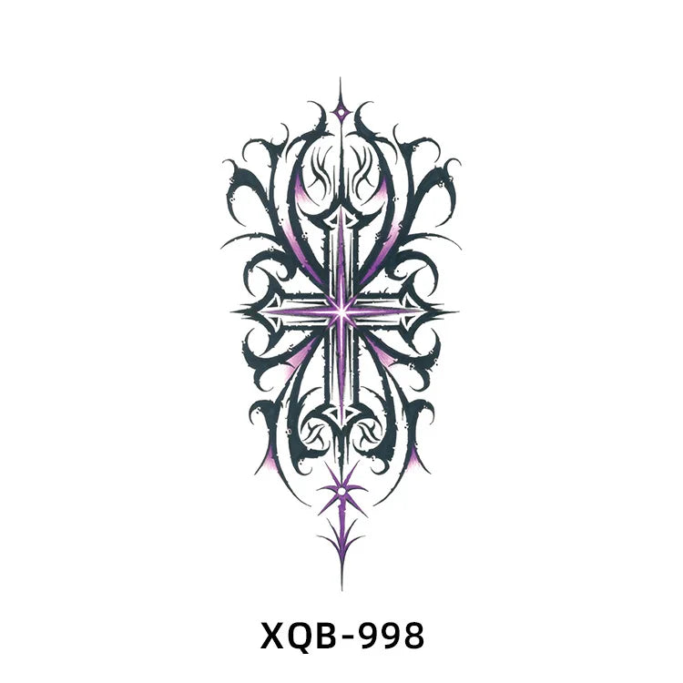 2025 New Waterproof Color Butterfly Flowers Temporary Tattoo Sticker Wholesale Arm/Chest Tattoo Decal for Body Application