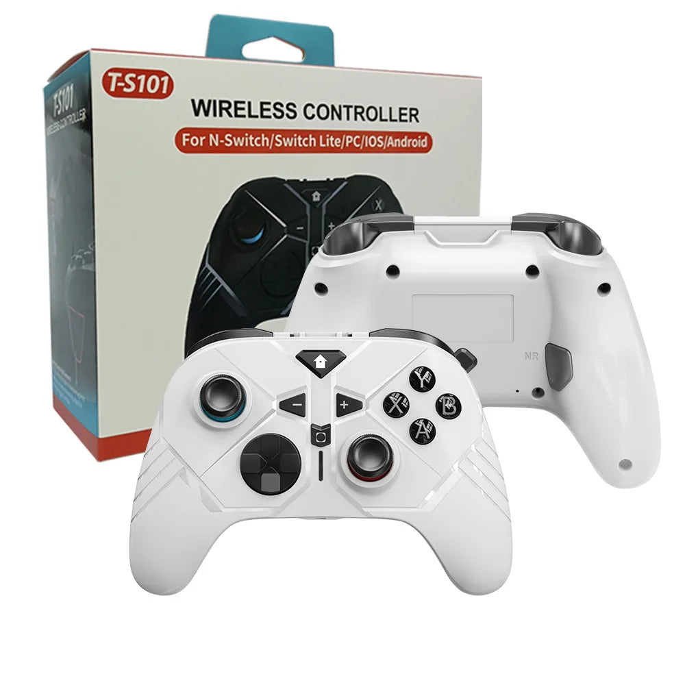 Dual Mode 2.4GHz Wireless Joystick Gamepad Game Wheel Steering Vibration Compatible Switch PC Android IOS for PS5 BT for PS5 Gam
