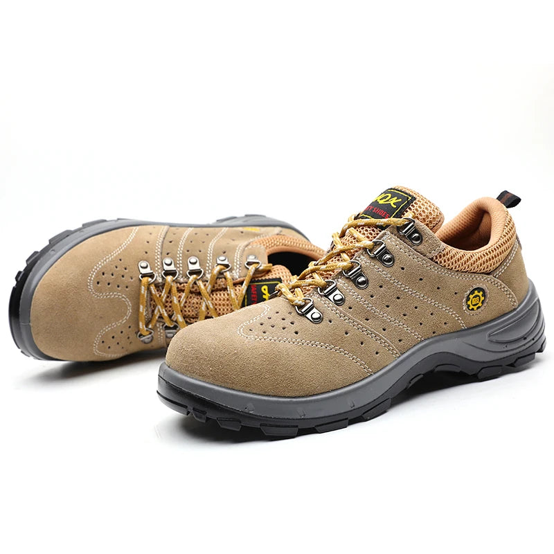 LIGHT BEARER Suede Leather PU/PU Sole Cheap Price Working Shoes Metal Toe Light Weight Industrial Safety Shoe