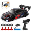 Semi-Proportional Control 1/24 Adjustable Light Drift Racing Metal Car Outdoor Toys with Battery Protection Charger