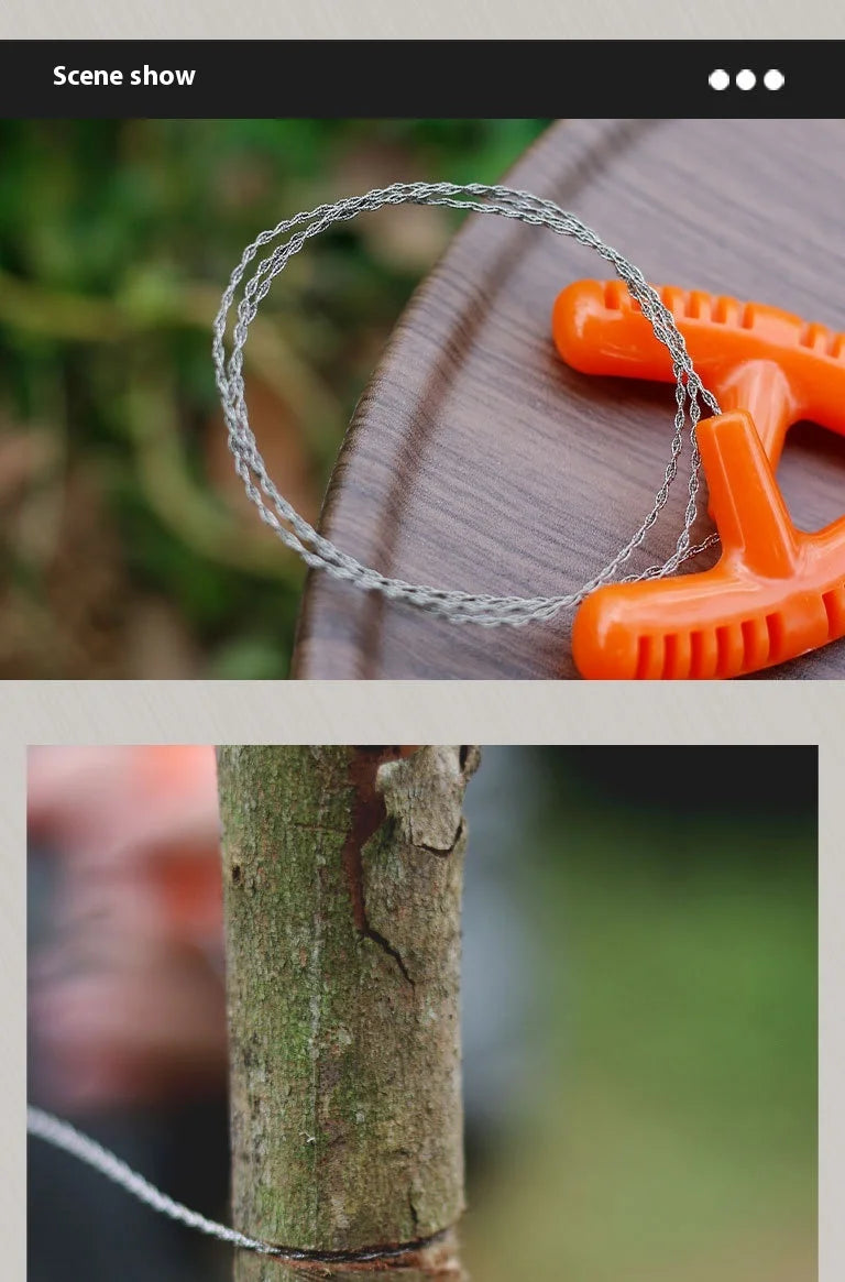 Portable Stainless Steel Mini Pocket Survival Tool With PP Handle for Water Grass Wire Cutting Barbecue Camping and Hiking