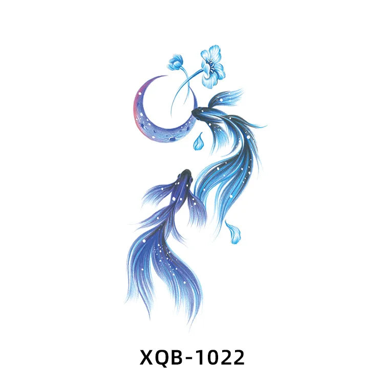 2025 New Waterproof Color Butterfly Flowers Temporary Tattoo Sticker Wholesale Arm/Chest Tattoo Decal for Body Application