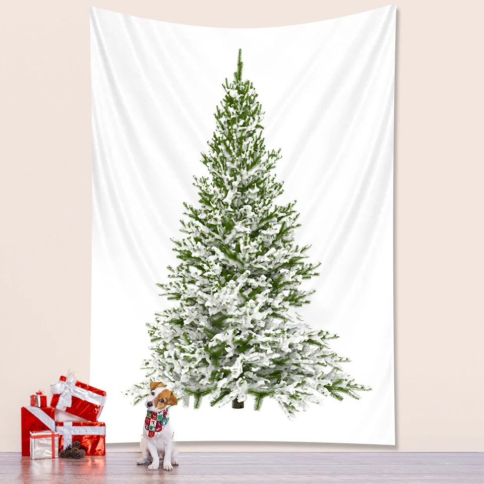 Christmas tree bedroom home decoration New Year party large size Tapestry Wall Tapestry Bohemian decorative mattress
