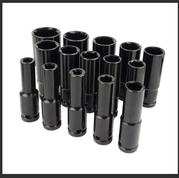 10pcs 11pcs 1/2 Inch Drive CR-V Deep Hex Impact Socket Set 8-24mm Box Combination Tool