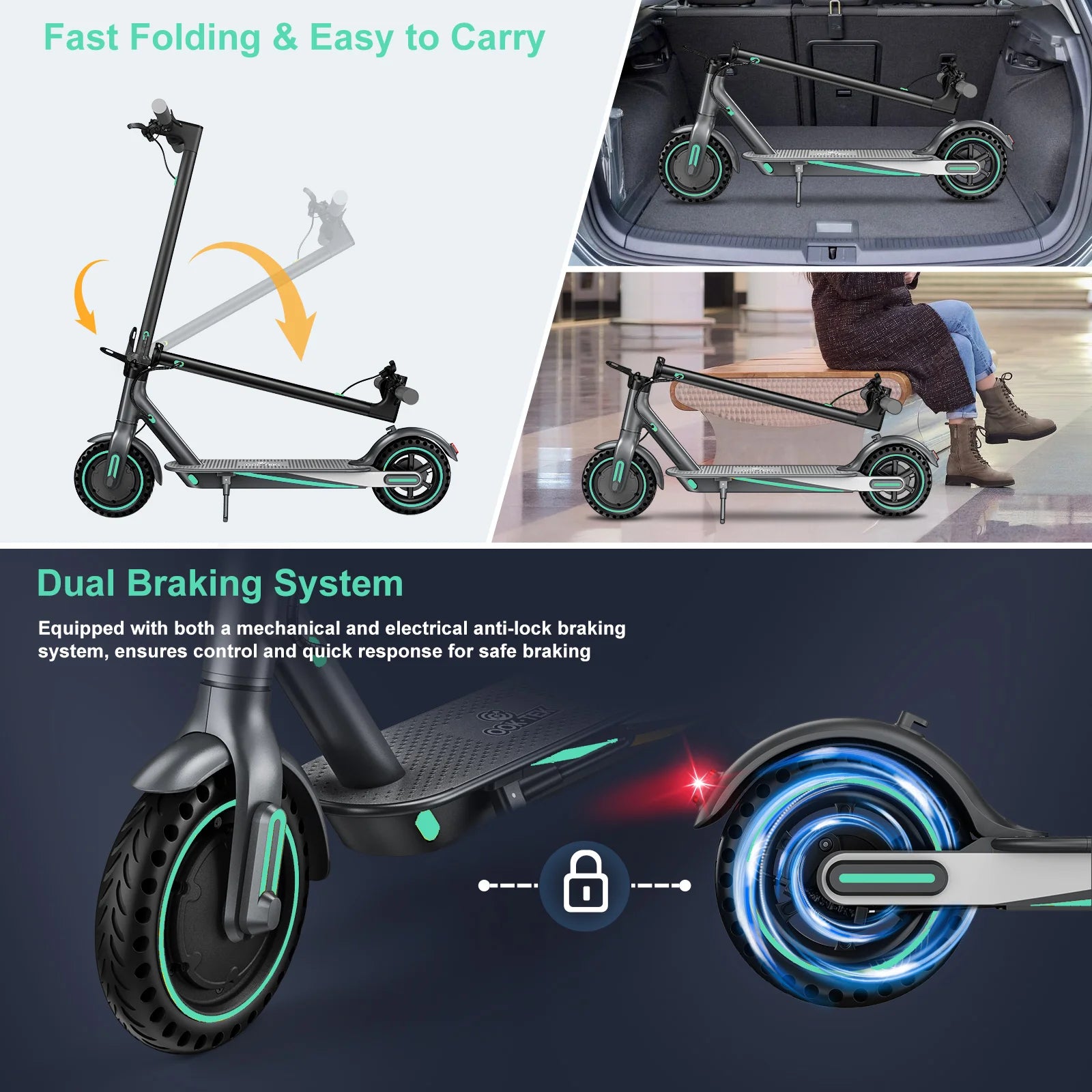 Best Selling 350w Self-balancing Electric Scooters E Scooter Moped Electrico Foot Kick Foldable Electric Mobility Scooter for Ad