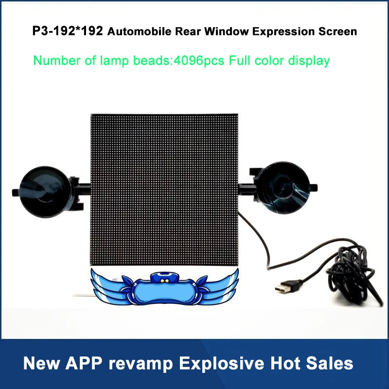 Smart Car Rear Window Led Lights Factory Car Led Display Rear Windshield Screen 2025 Hot Led Car Screen Supplier Wholesale