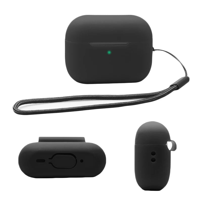 Shockproof Silicone Earphone Case Protective Covers for Airpods Pro 2nd Generation Silicone Case With Nylon Rope