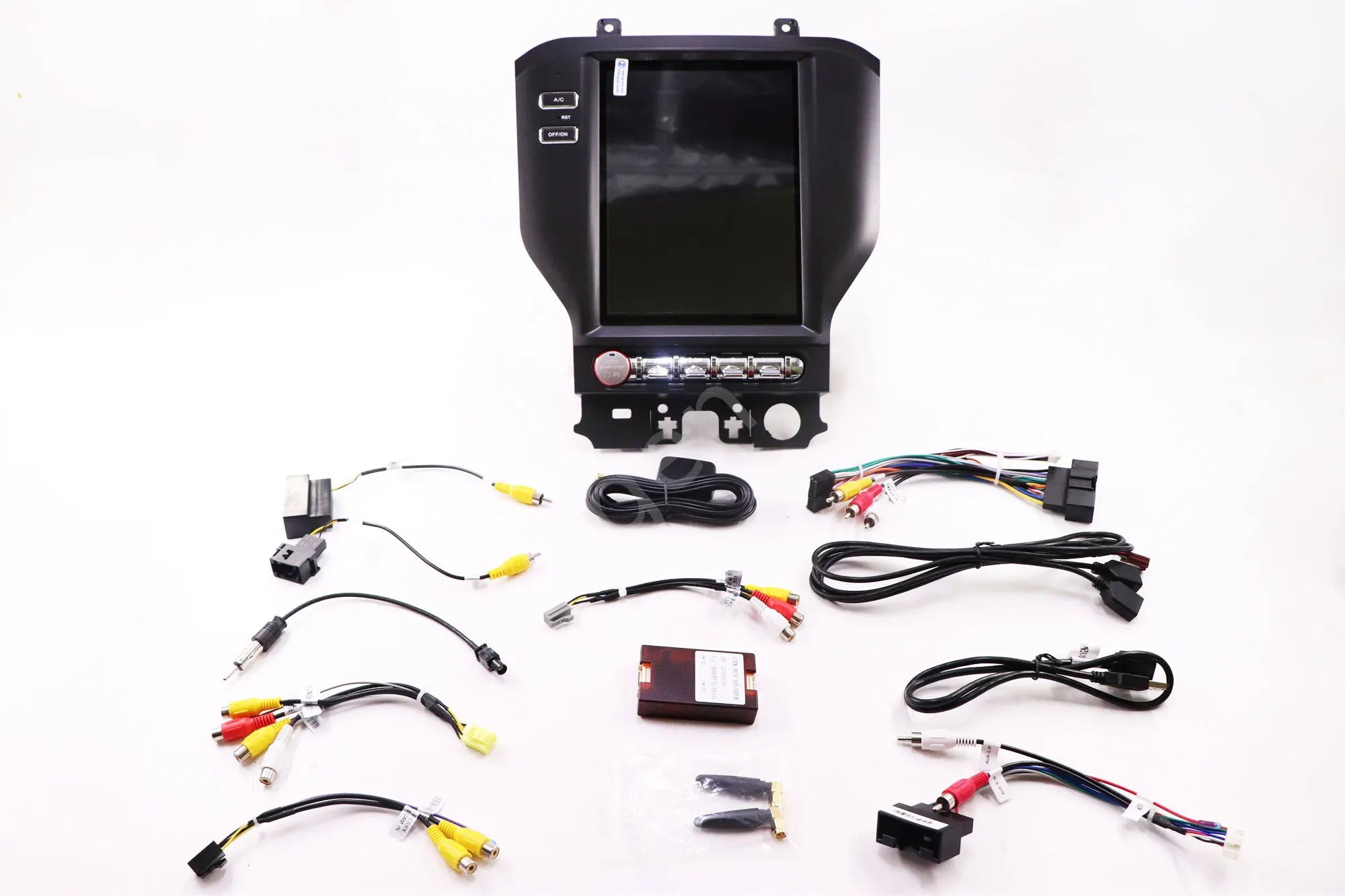 Car Screen 10.4 Inch Android 9 Portable DVD Player Car Stereo Single Din for Ford Mustang 2014-2019 Car Radio Player