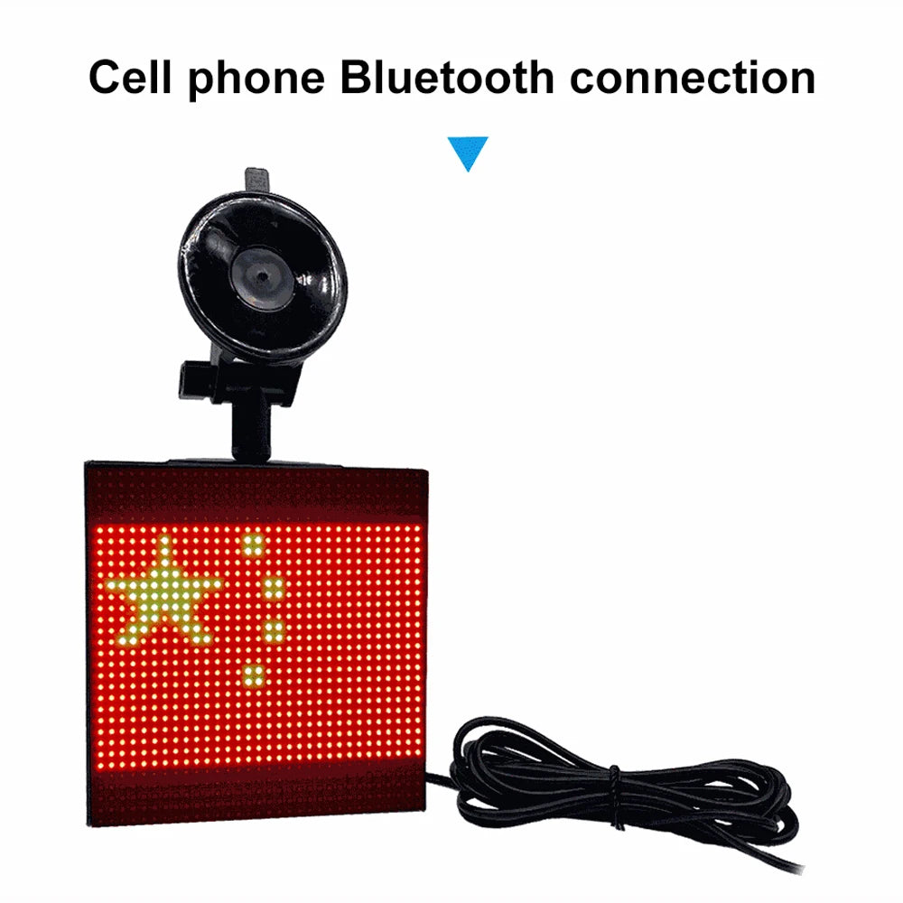 Led P4 Smart Car Screen Factory Led Car Rear Window Expression Screen Led Expression Light Car Screen Usb Rechargeable Battery