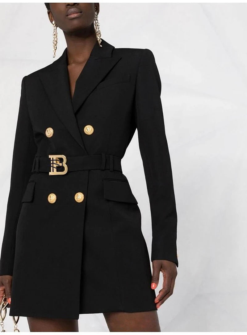 Suit Skirt Spring And Autumn New Temperament Ladies High-quality Waist And High Goddess Professional Suit Dress Jacket Female