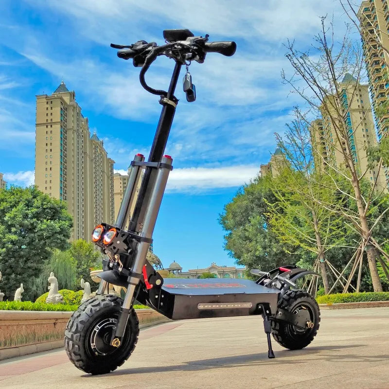 Powerful 5600W Dual Motor Electric Kick Scooter for Adults 60V with Double Suspension Digital Smart Type Aluminum Alloy Offroad