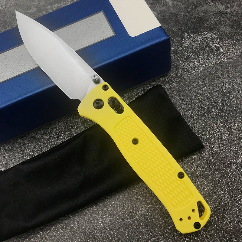 BM 533/535 Folding Knife S90V Blade Nylon Glass Fibre Handles Sharp Field Hunting Knife Survival Tactical Tool with Pocket Clip