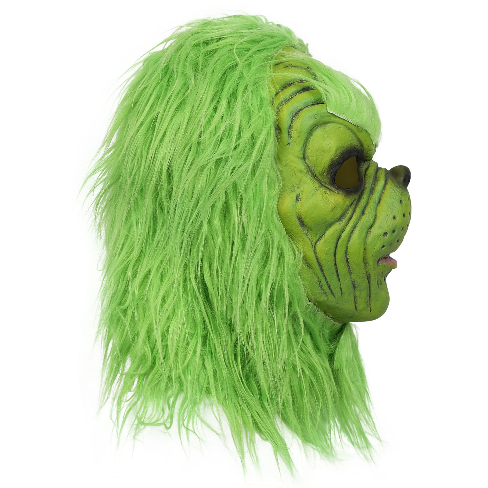 Grinch Mask 2025 New Christmas Green Haired Monster Gloves Cos Santa Claus Hat The Grinch