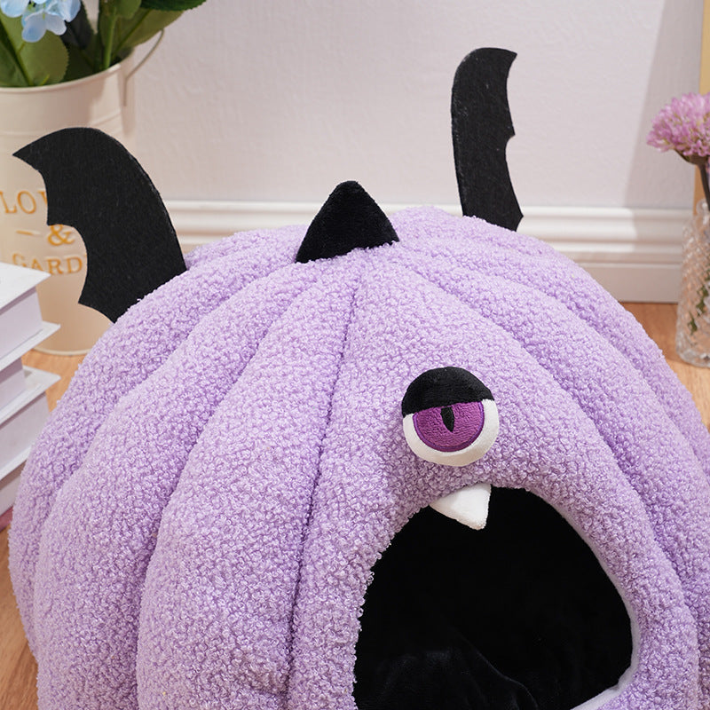 Monster Nest Cat Bed Autumn and Winter Cat Hide and Seek Play Sleep in One Cat Dog Nest Pet Nest Halloween