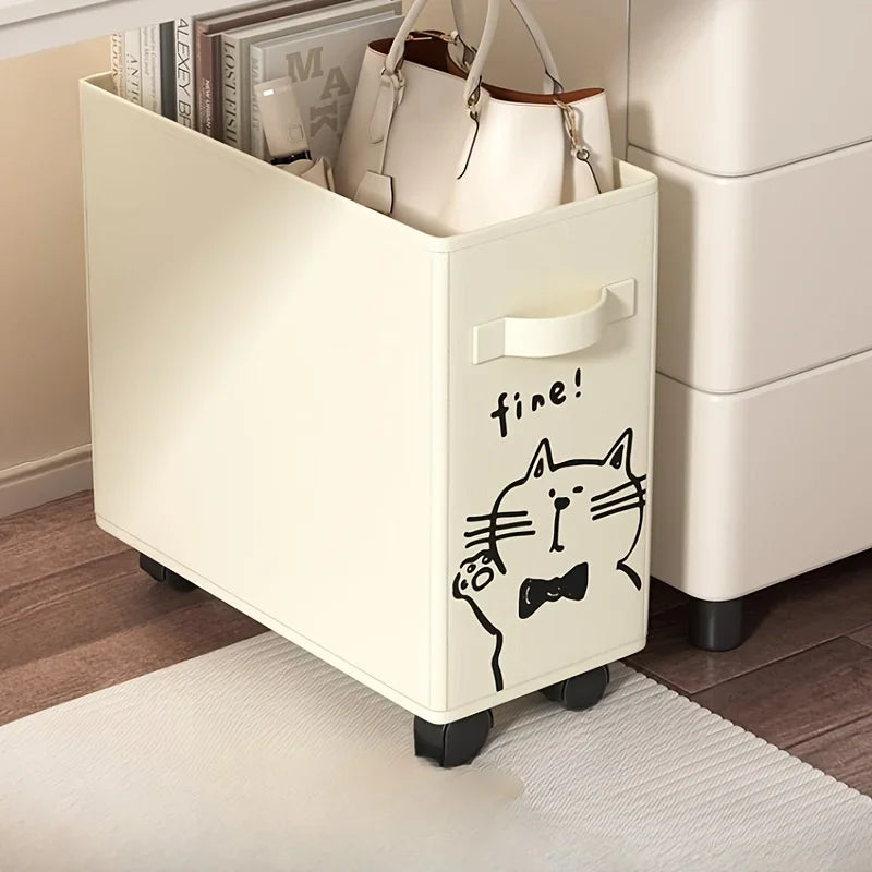 Under-Desk Rolling Storage Cart - Essential for Mobile Office Organization, Perfect As A Gift for Father's Day, Thanksgiving