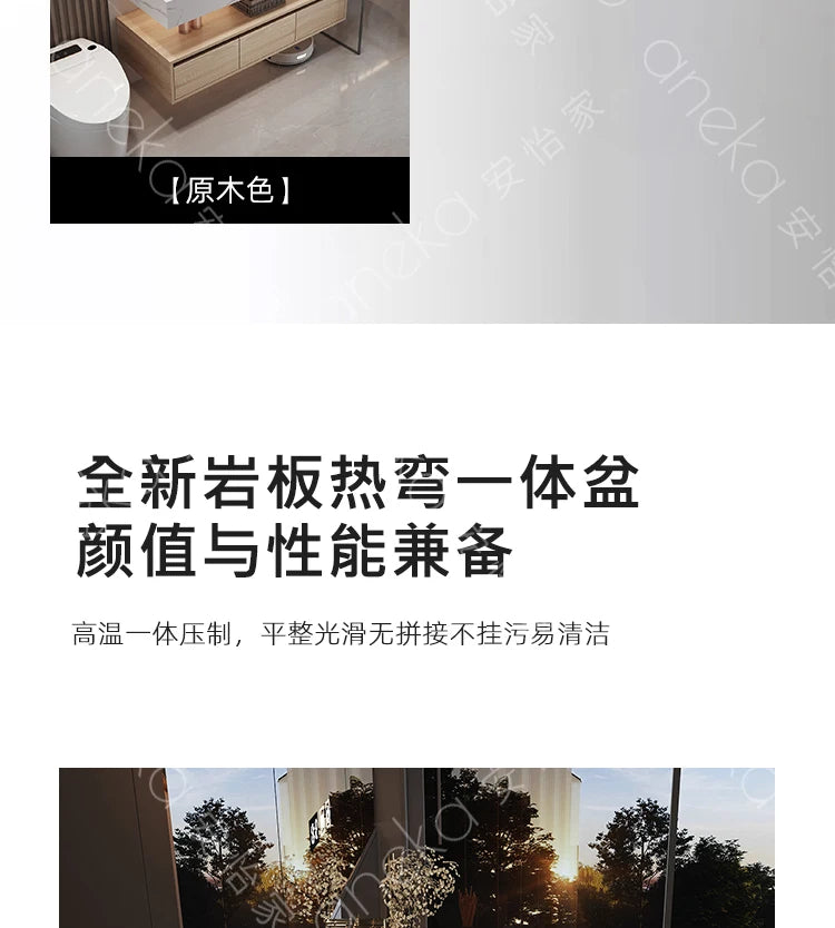 Armoire de salle de bain légère en bois massif, toilettes de rangement Vintage, vanité de salle de bain, miroirs de maquillage, meubles Para Banheiro