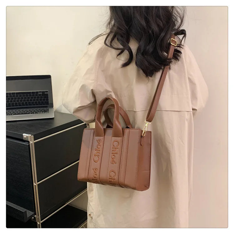 ‌2025 Fashion Embroidery Handbag - Adjustable Shoulder Tote, Crossbody Purse, Trendy & Practical, Perfect for Daily Outfits‌