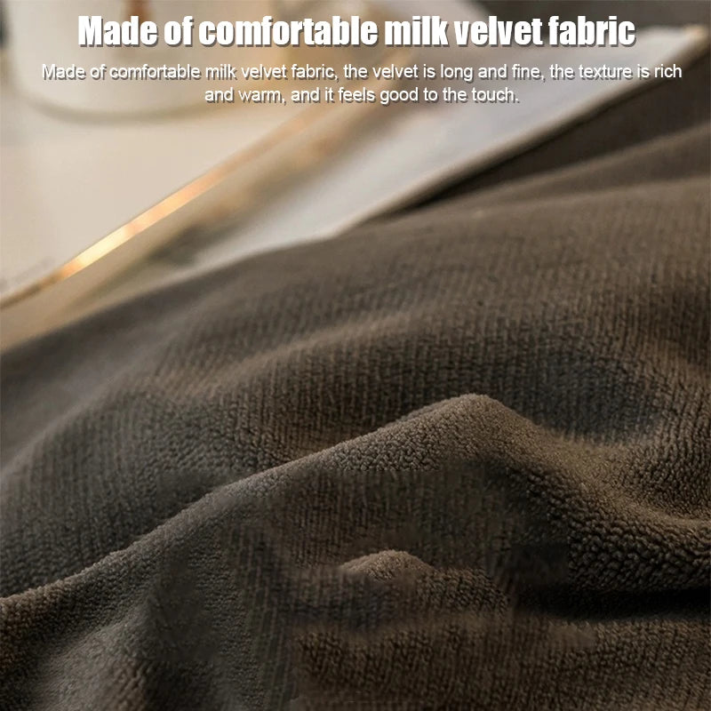 Winter New Coral Velvet Warm Quilt  Cover Soft Plush Quilt Cover Flannel Duvet Cover Bedding Home housse de couette 이불커버