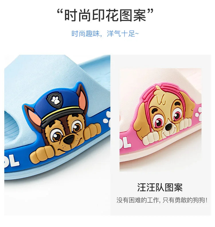 Paw Patrol  Children'S Slippers Woof Team Summer Boys Girls Indoor Non-Slip Bathroom Bath Slippers Baby Home Home