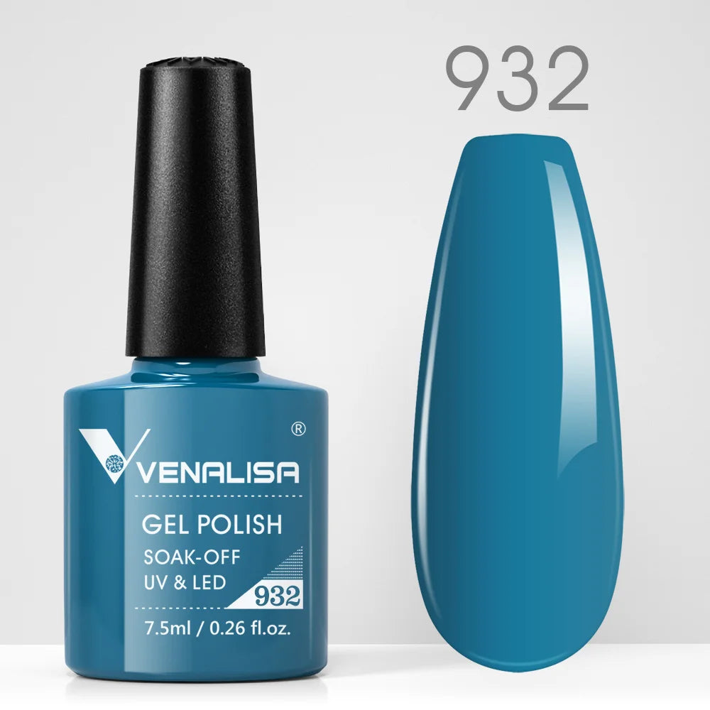 VENALISA Nail Gel Polish Full Coverage Holographic Camouflage Nail Varnish Manicure Lacquer Polish Soak Off UV LED Lacquer 7.5ML