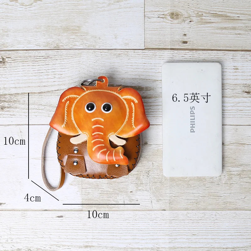 Head Layer Cowhide Creative Pencil Case Salted Fish Flip Storage Bag Personalized Fish Zero Wallet Storage Gift Giving Work Gift