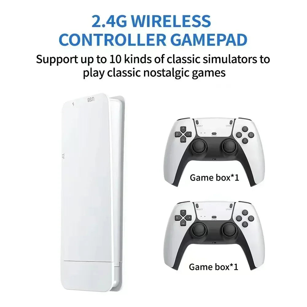 M15 4K Retro Gaming Stick - Wireless Mini TV Console with HD Output, Supports PS1 & Classic Arcade Games