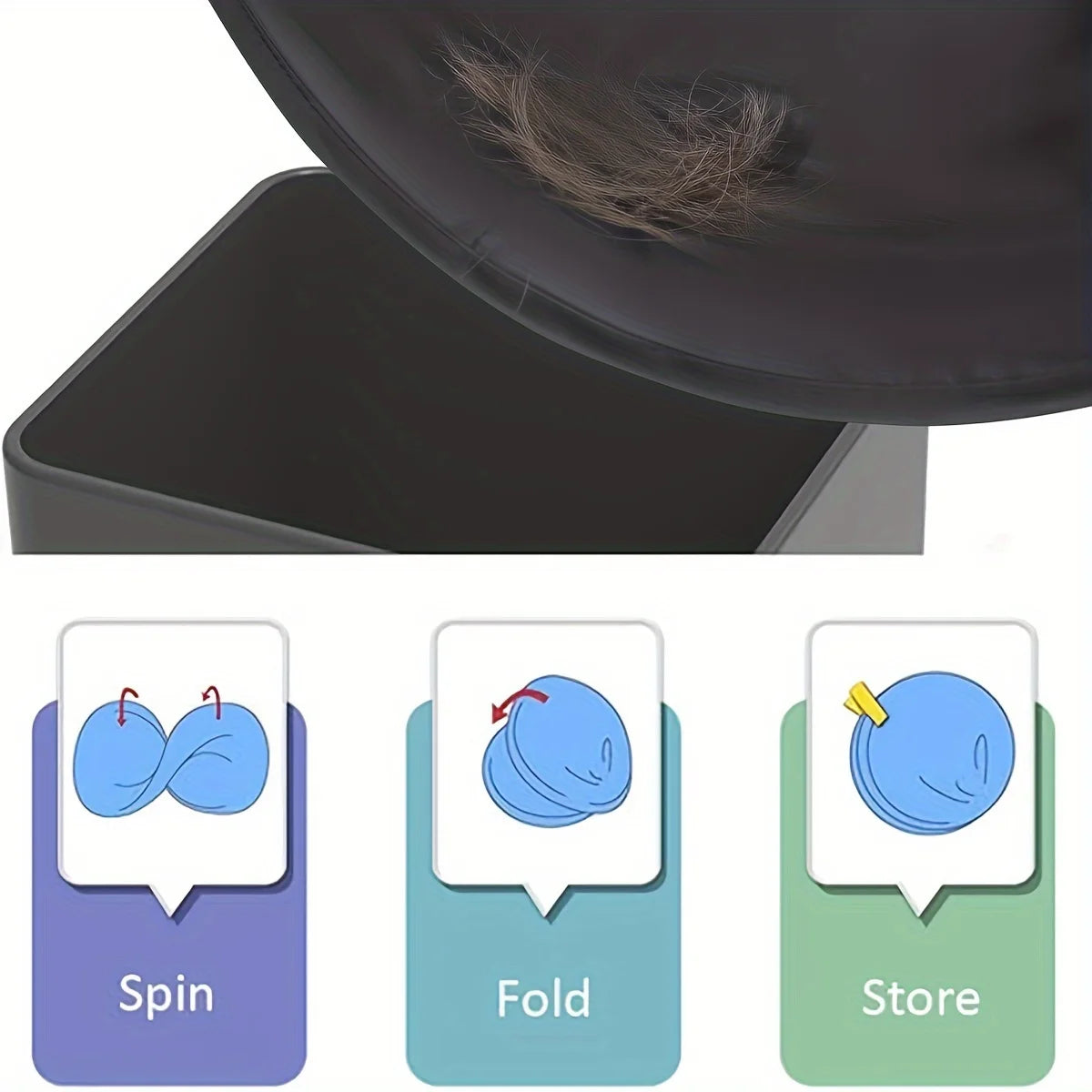 Cape de coiffeur avec peigne - Tablier de barbier pliable