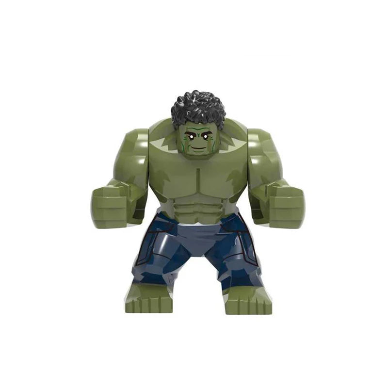 Hot Marvel movie Avengers DIY superhero 3D model character set building block assembly toy children's birthday gift boy girl