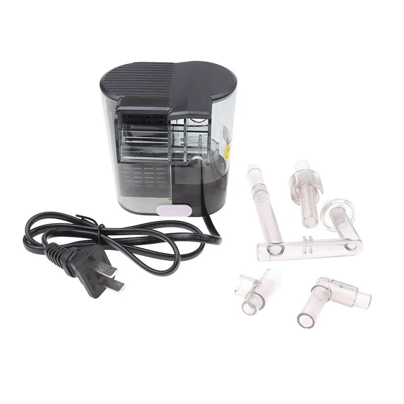 Mini plug-in waterfall filter aquarium silent filter pump AC interface filter water pump Three in one oxygen pump