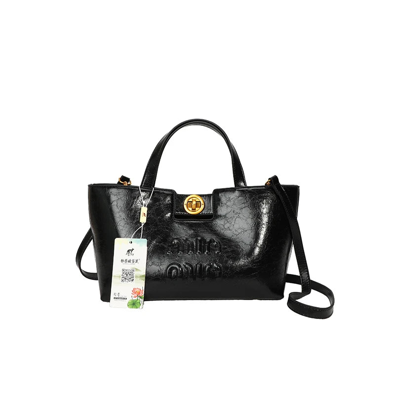 Women's Fashion Leather Crossbody Bag Shoulder Bag Handbag Combo Luxury Brand Classic Elegant Designer Style