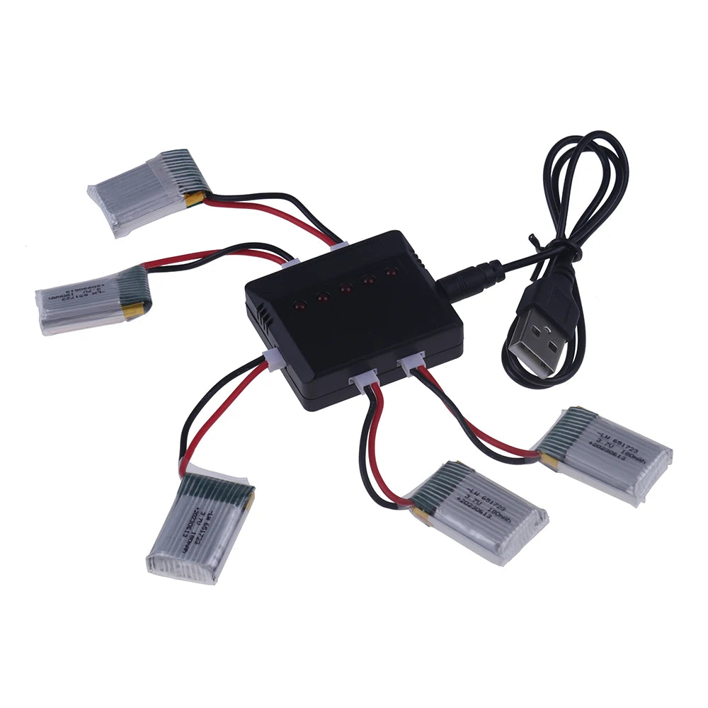 For JJRC H8 Mini 3.7v 180mah Lipo Battery For H2 H48 U207 RC Quadcopter Spare parts 651723 3.7v Battery for RC Helicopter Toys