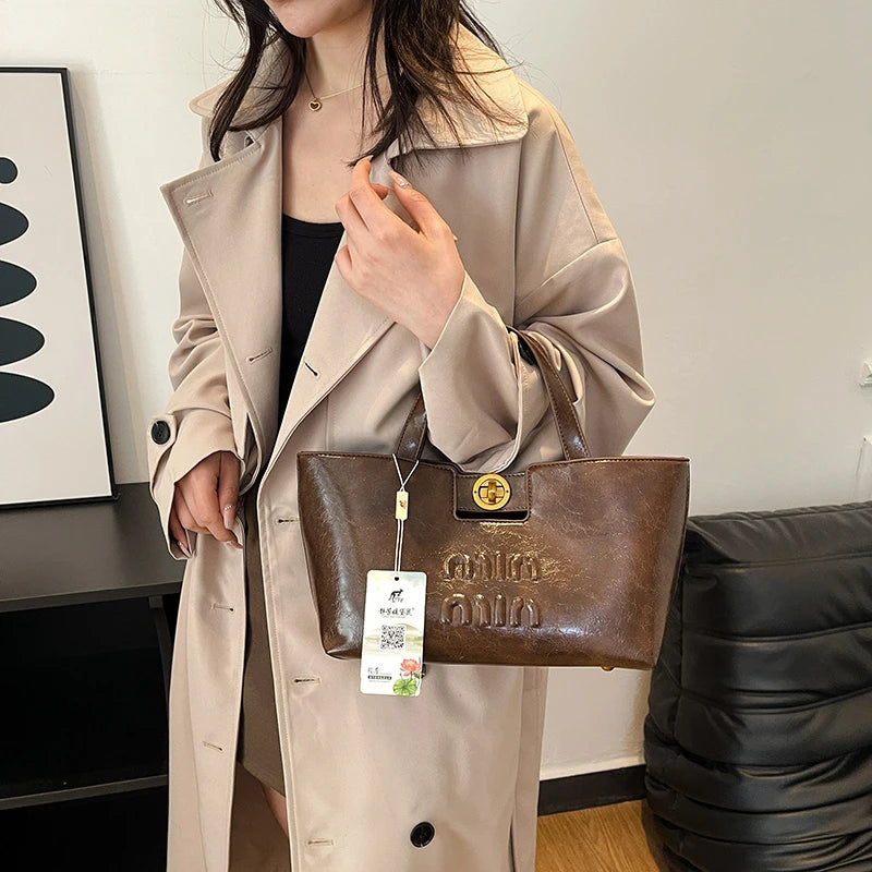 Women's Fashion Leather Crossbody Bag Shoulder Bag Handbag Combo Luxury Brand Classic Elegant Designer Style