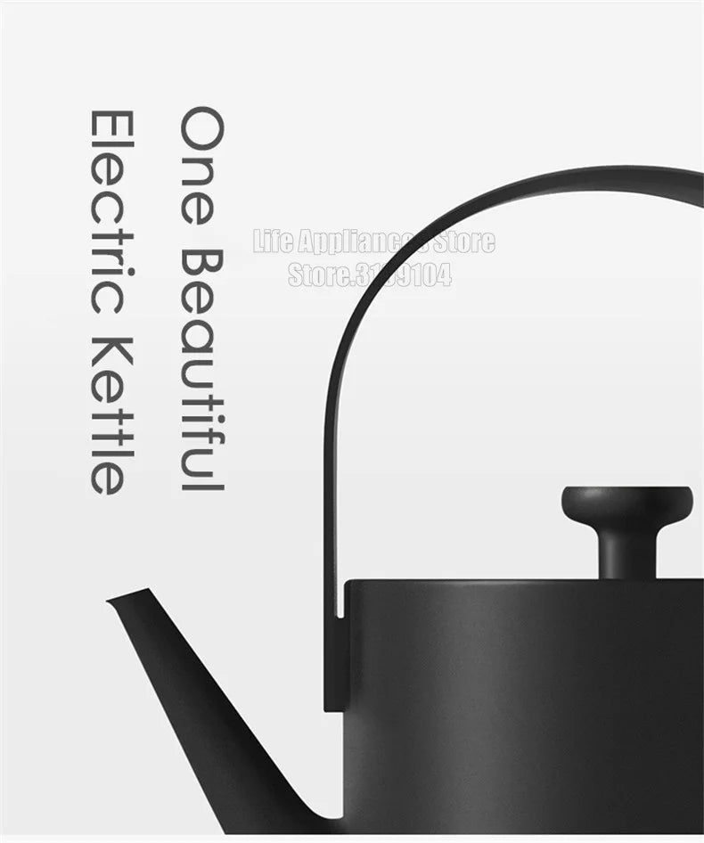 XiaoTi Electric Kettle Beautiful Retro Style 304 Stainless Steel Electric Tea Kettle For Home Office Hotel Fast Boiling 600ml