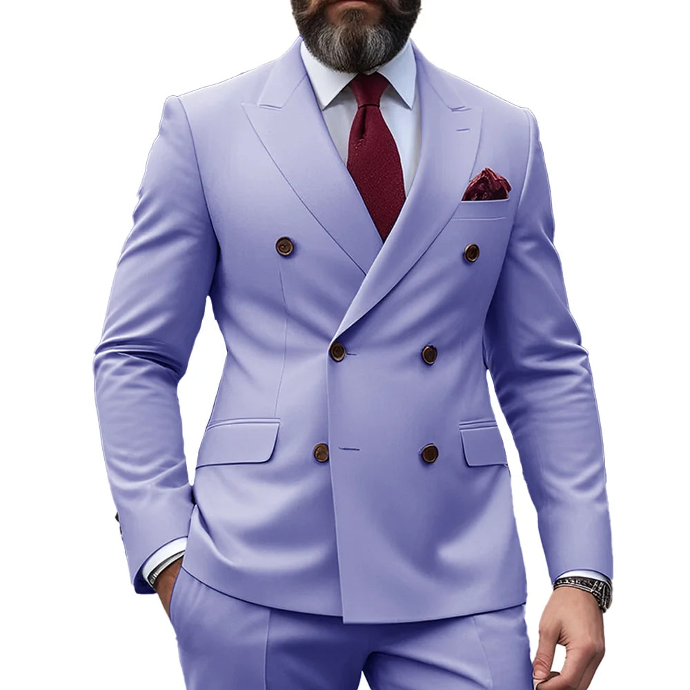 Ensemble de costume 2 pièces double boutonnage