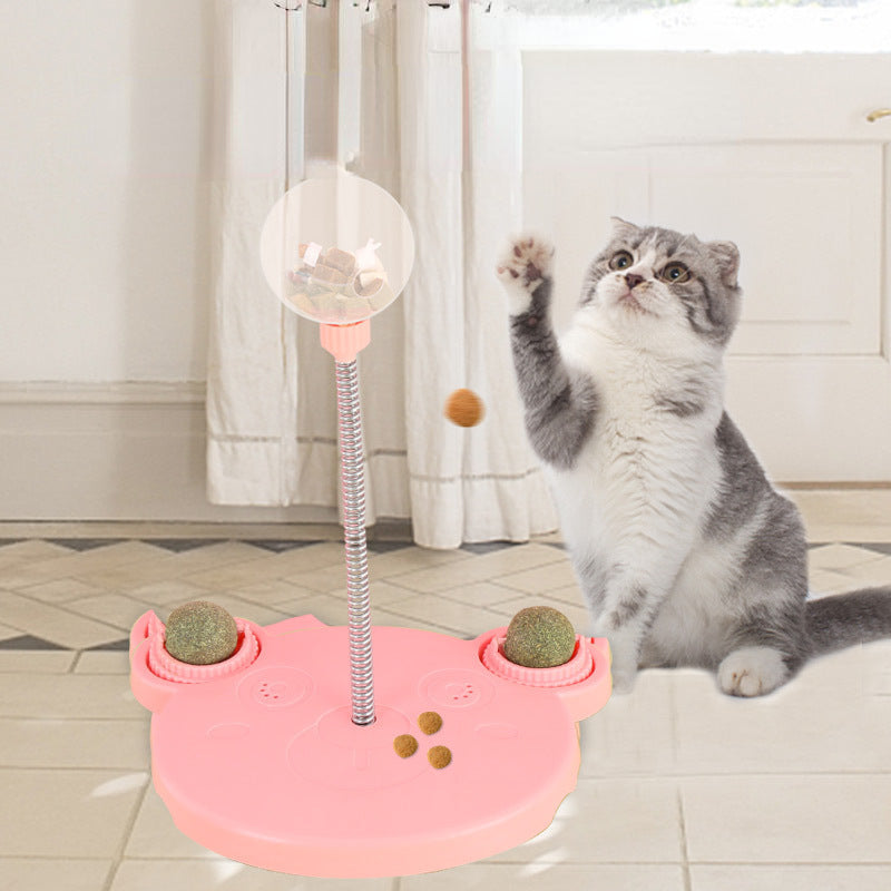 Pet Puzzle Food Leaking Ball Toy Cat Dog Interactive Treat Leaking Toy Catnip Slow Cat Dog Feeder Fun Toys Pet Supplies