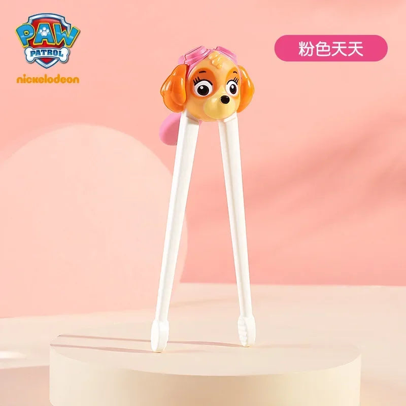 Paw Patrol Kid Chopsticks Chase Skye Cute Cartoon Good Quality Training Chopsticks Toddlers Spoon Fork Tableware Boys Girls Gift