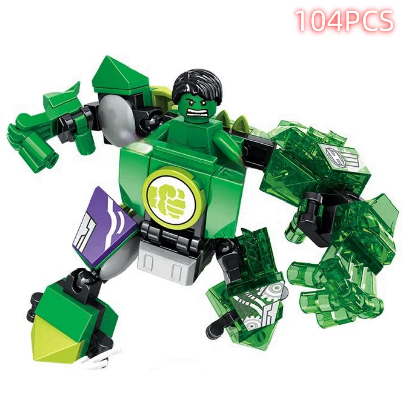 Disney Building Blocks Mini Model Figures Compatible Spiderman Iron Man Venom Captain Hawk Deadpool Technic Armor City Gift Toys